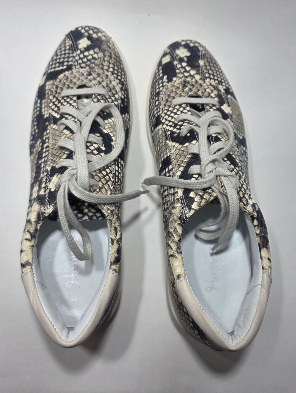 Homers Snake Print Platform Sneakers Women's EU 41 Lace Up Shoes Made in Spain